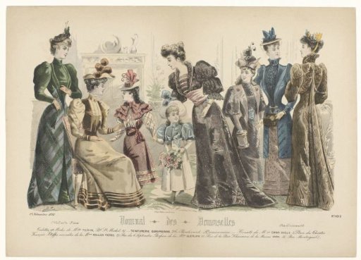 Journal des Demoiselles, 1 November 1892, No. 4910: Toilettes and Fashion (...)