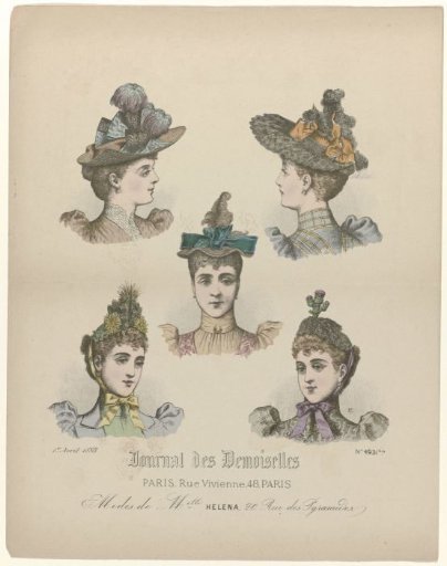 Journal des Demoiselles, 1 April 1893, No. 4931 bis: Fashion of Miss Helena..