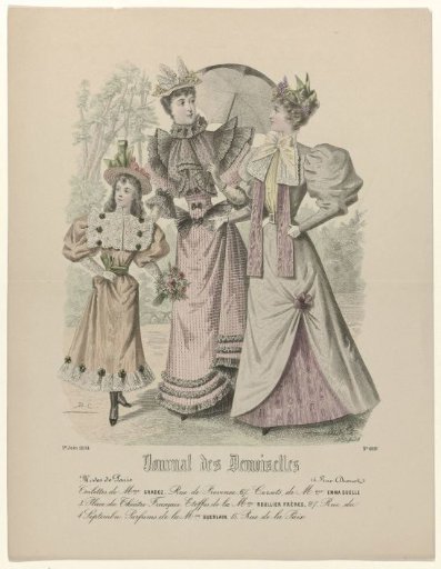 Journal des Demoiselles, 1 June 1894, No. 4992: Toilettes of Mrs. Gradoz (...)