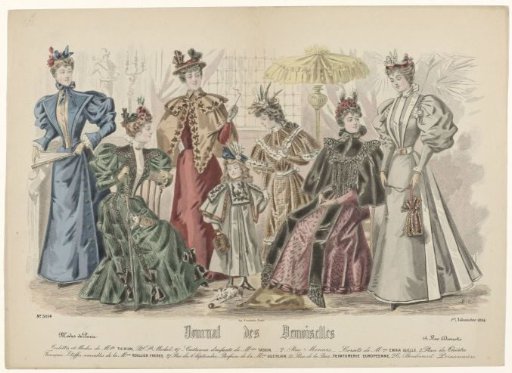 Journal des Demoiselles, 1 November 1894, No. 5014: Toilettes and Fashion (...)