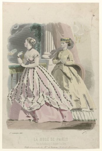La Mode de Paris, 1 September 1866: Fabrics and New Arrivals (...)