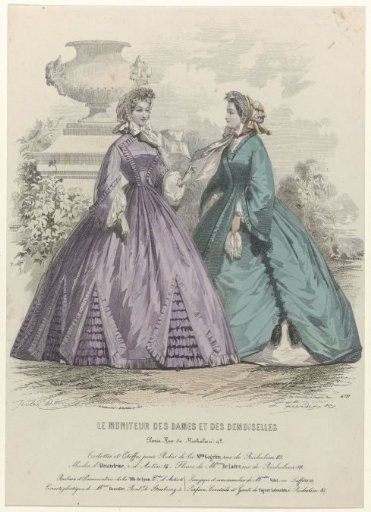 Moniteur des Dames et des Demoiselles, ca. 1863, No. 670: Toilettes and Fabrics (...)
