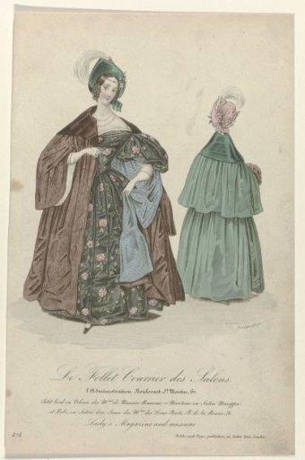 Le Follet Courrier des Salons, Lady's Magazine and Museum, 1835-1836, No. 474: Small Velvet Collar (...)