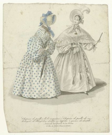 Journal des Dames et des Modes, ca. 1832: Straw Hat (...)