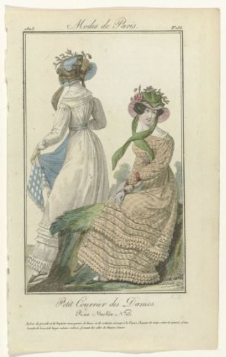 Petit Courrier des Dames, 1823, No. 135: Percale Dresses (...)