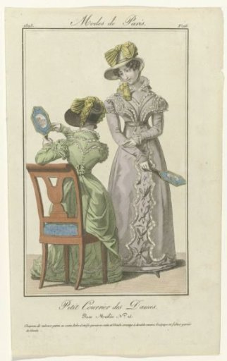 Petit Courrier des Dames, 1823, No. 116: Velvet Hat (...)