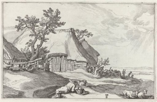 Landschap met boerderij