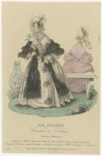 Le Follet, Courrier des Salons, ca. 1836, No. 520: Straw Hat (...)