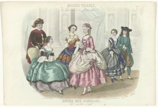 Museum of the Family, January 1857, No. 4, 8th Year: True Fashions, Work at Home