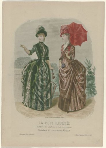 The Illustrated Fashion, 1886, No. 10: Outfits of Mme. Coussinet (...)