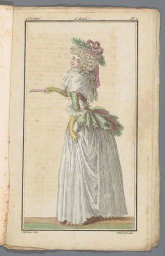 Magasin des Modes Nouvelles Françaises et Anglaises, 30 July 1787, 26th Issue, 2nd Year, Pl. 1