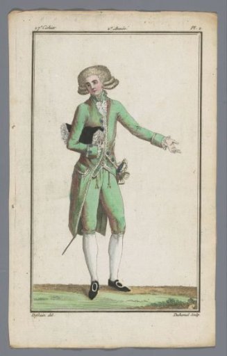 Magasin des Modes Nouvelles Françaises et Anglaises, 10 August 1787, 27th Issue, 2nd Year, Pl. 2
