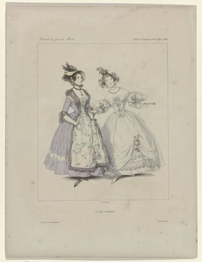 Journal des Gens du Monde, Modes et Fantaisies, March 1834: La Mi-Carême