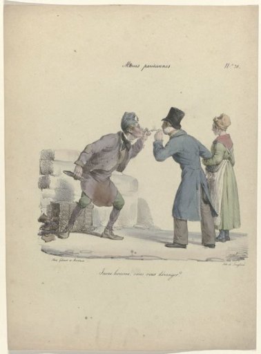 Parisian Manners, ca. 1830, No. 38: Young man (...)