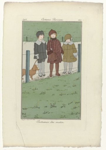 Journal des Dames et des Modes, Parisian Costumes, 1914, No. 147: Morning Costumes