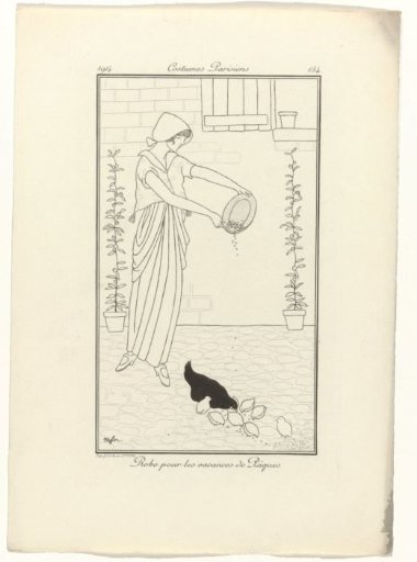 Journal des Dames et des Modes, Parisian Costumes, 1914, No. 154: Holiday Dress (...)
