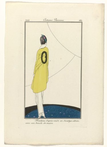 Journal des Dames et des Modes, Parisian Costumes, 1914, No. 160: Afternoon Coat (...)