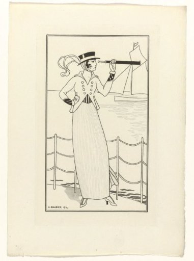 Journal des Dames et des Modes, Parisian Costumes, 1914, No. 164