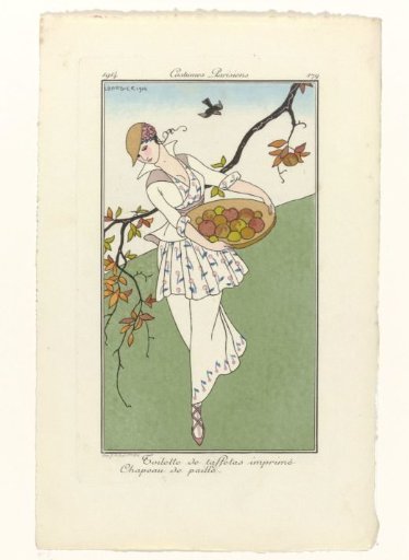 Journal des Dames et des Modes, Parisian Costumes, 1914, No. 179: Taffeta Toilettes (...)