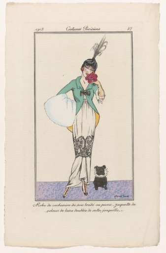 Journal des Dames et des Modes, Parisian Costumes, 1913, No. 57: Cashmere Gown (...)