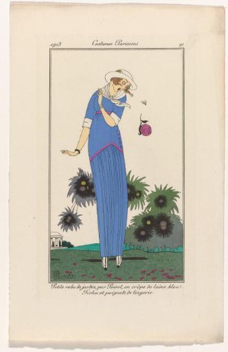 Journal des Dames et des Modes, Parisian Costumes, 1913, No. 99: Small garden dress (...)