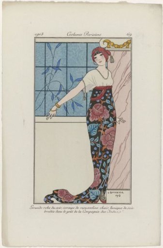 Journal des Dames et des Modes, Parisian Costumes, 1913, No. 69: Grand Evening Dress, (...)