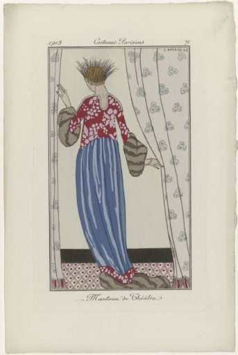 Journal des Dames et des Modes, Parisian Costumes, 1913, No. 71: Theatre Coat