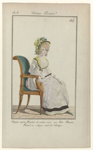 Journal des Dames et des Modes, Parisian Costume, July 11, 1798, (48): Coquettish Hat (...)