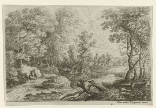 Landscape with a stream