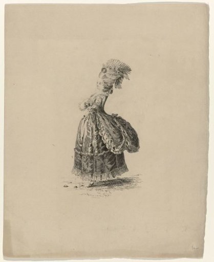 Woman in a robe à la polonaise