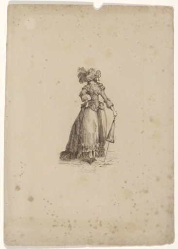 Gallery of French Fashions and Costumes, 1787. HHH.325: The Beautiful Omphale. Copy