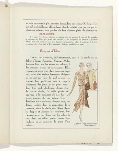 Art - Goût - Beauté, Feuillets de l' élégance féminine, November 1928, No. 99, 9th Year, p. 17