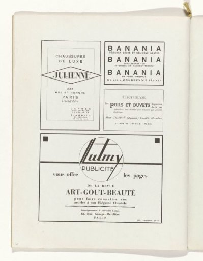 Art - Goût - Beauté, Feuillets de l' élégance féminine, November 1931, No. 135, 12th Year, p. 40
