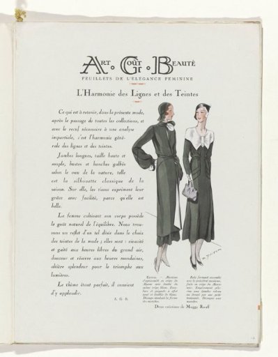 Art - Goût - Beauté, Feuillets de l' élégance féminine, May 1931, No. 129, 11th Year, p. 7