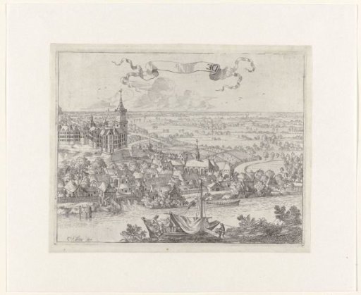 Landscape with a view of a city