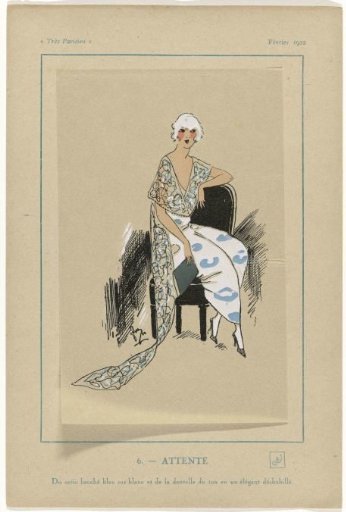 Très Parisien, February 1922: 6.- WAITING