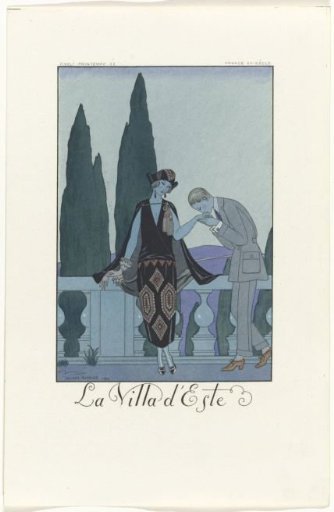 Falbalas et Fanfreluches: Almanach of Present, Past, and Future Fashions for 1923, 2nd Year: The Villa d'Este / France 20th Century