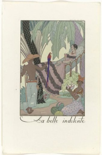 Falbalas et Fanfreluches: Almanach of Present, Past, and Future Fashions for 1923, 2nd Year: The Beautiful Indolent / Antilles 19th Century