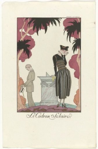Falbalas et Fanfreluches: Almanach of Present, Past, and Future Fashions for 1922: The Sundial / France 20th Century