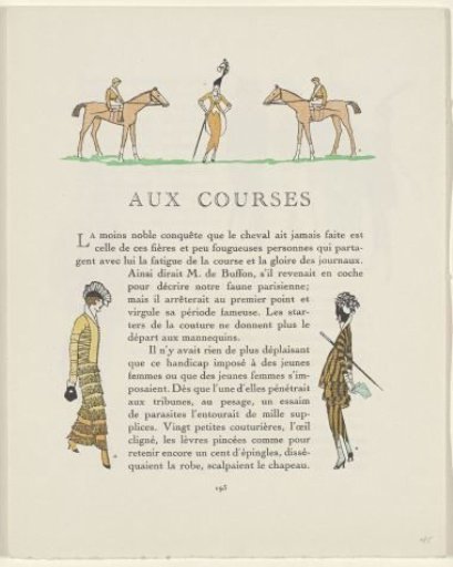 Gazette du Bon Ton, 1914 - No. 6, p. 193: At the Races