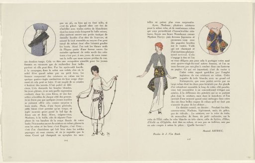 Gazette du Bon Ton, 1914 - No. 6, p. 215: Ribbons Belts