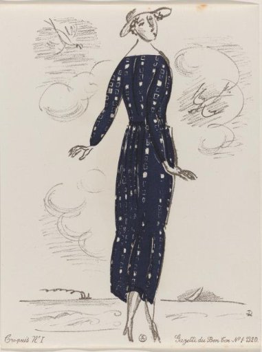 Fashion Sketches for Summer Gowns