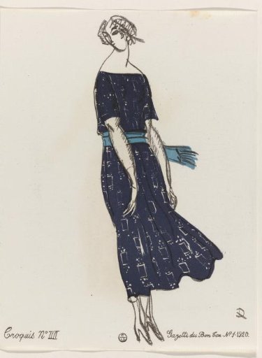 Gazette du Bon Ton, 1920 - No. 1: Sketch No. IV