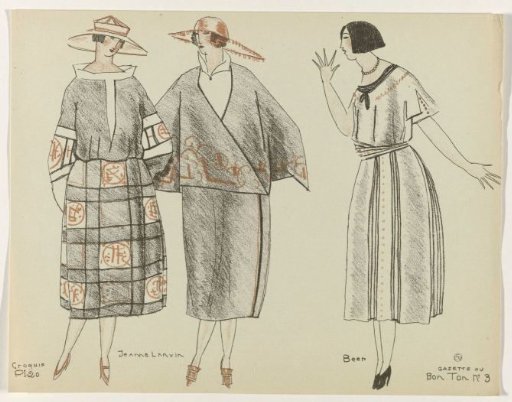 Gazette du Bon Ton, 1920 - No. 3, Croquis Pl. 20: Jeanne Lanvin / Beer