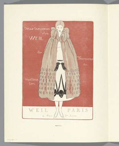 Gazette du Bon Ton, 1920 - No. 4, p. XXVIII: Advertisement Weil Paris