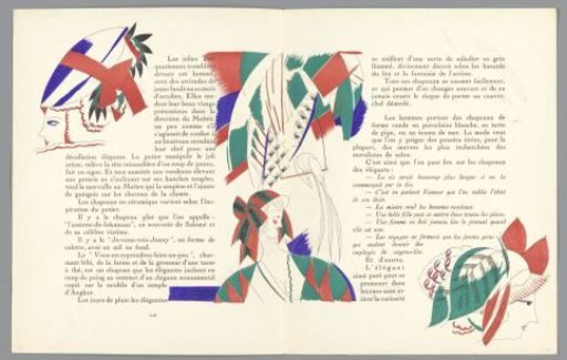 Gazette du Bon Ton, 1920 - No. 7, pp. 206-207: de la Coiffure des Torquatiennes