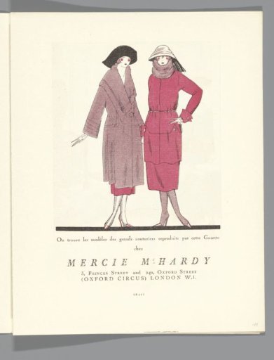 Gazette du Bon Ton, 1920 - No. 8, p. LXIII: advertisement Mercie Mc. Hardy