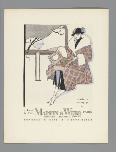 Gazette du Bon Ton, 1921 - No. 2, Pl. VIII: Advertisement Mappin & Webb