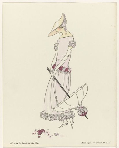 Gazette du Bon Ton, 1921 - No. 10: Sketch No. XIII