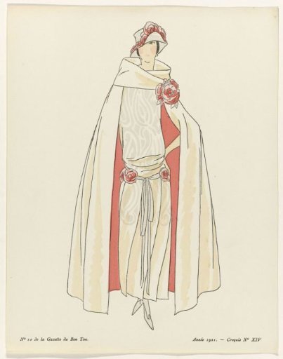 Gazette du Bon Ton, 1921 - No. 10: Sketch No. XIV